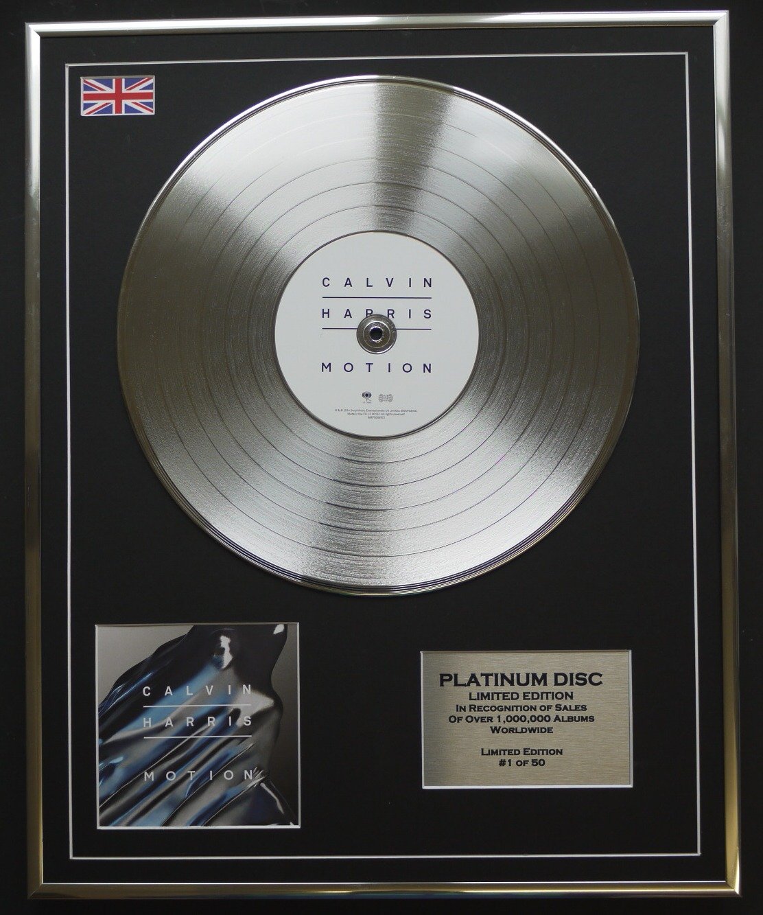 Calvin Harris / LTD Edition CD Platin Disc / Motion