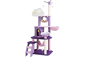 Cloud Cat Tree: The Pink Moon Cat Tower for Purrfect Playtime