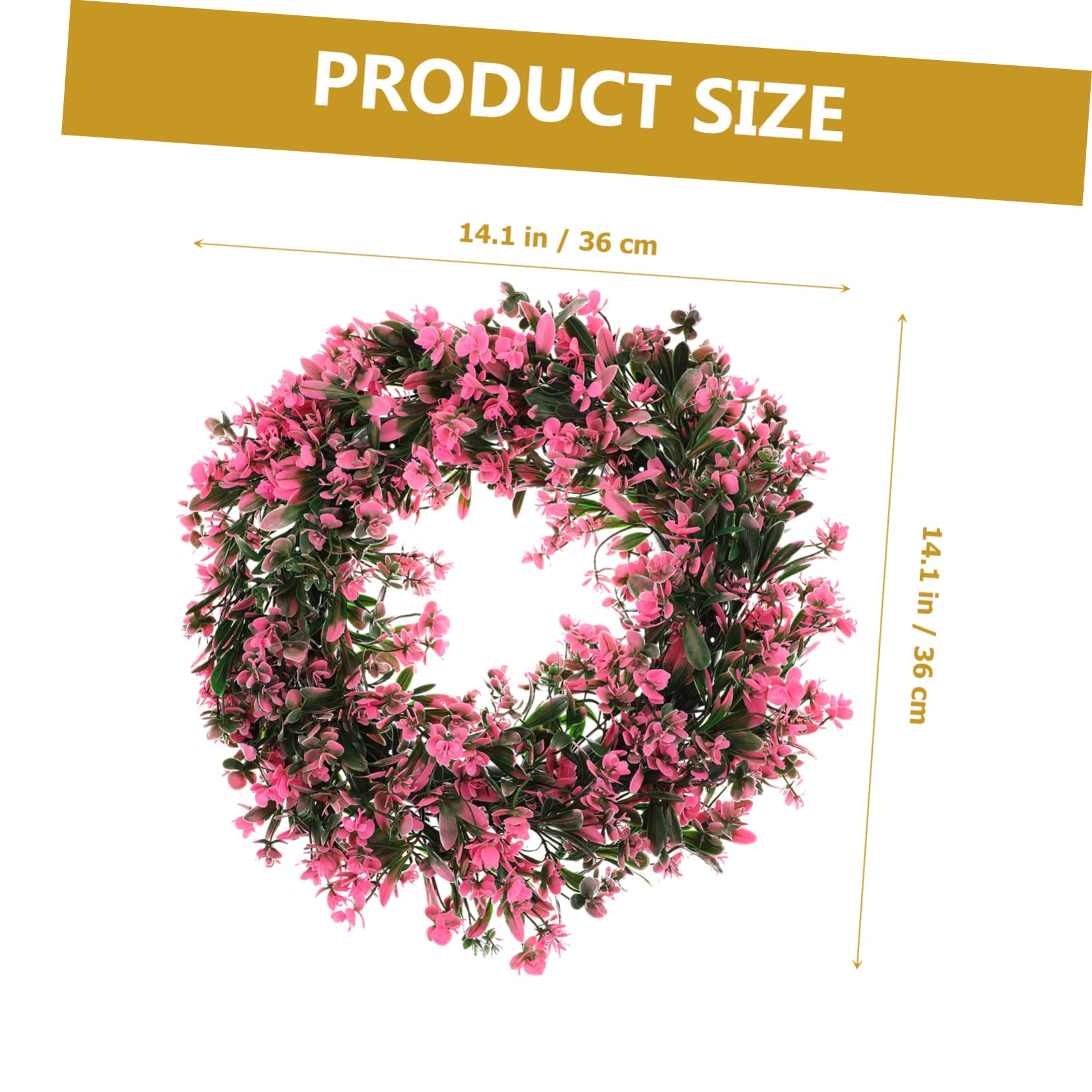Toyvian Ghirlanda Artificiale Phalaenopsis Decorazione per Adornamento Festivo e Resistente Atmosfera e Accogliente