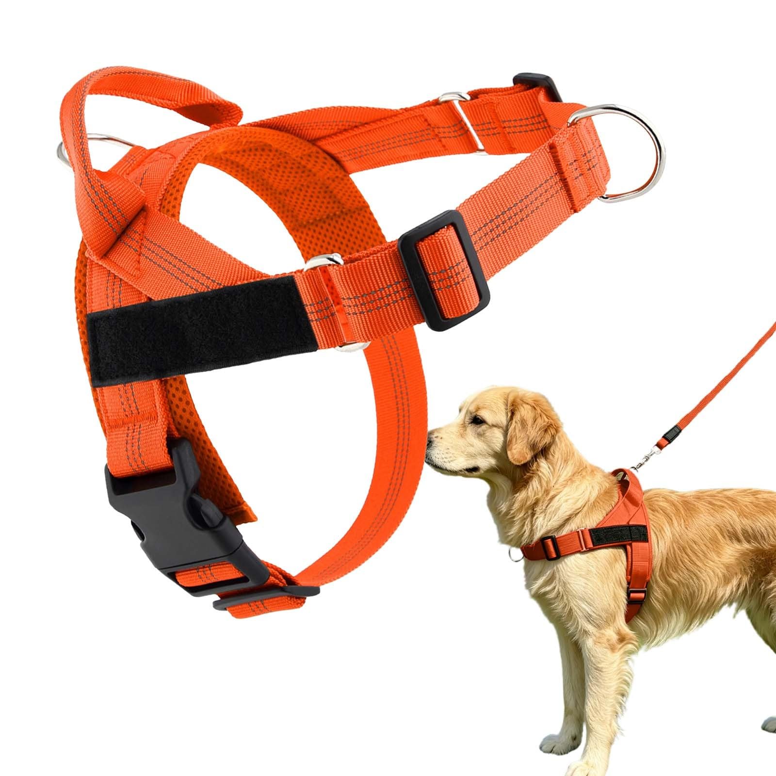 Paropet No Pull Dog Harness, No Pull Pet Walking Vest With Secure Buckle Design | Breathable Mesh, Front Chest Leash Attachment For Training. Ideal For Medium Large Dogs, Daily Walking, Travel.