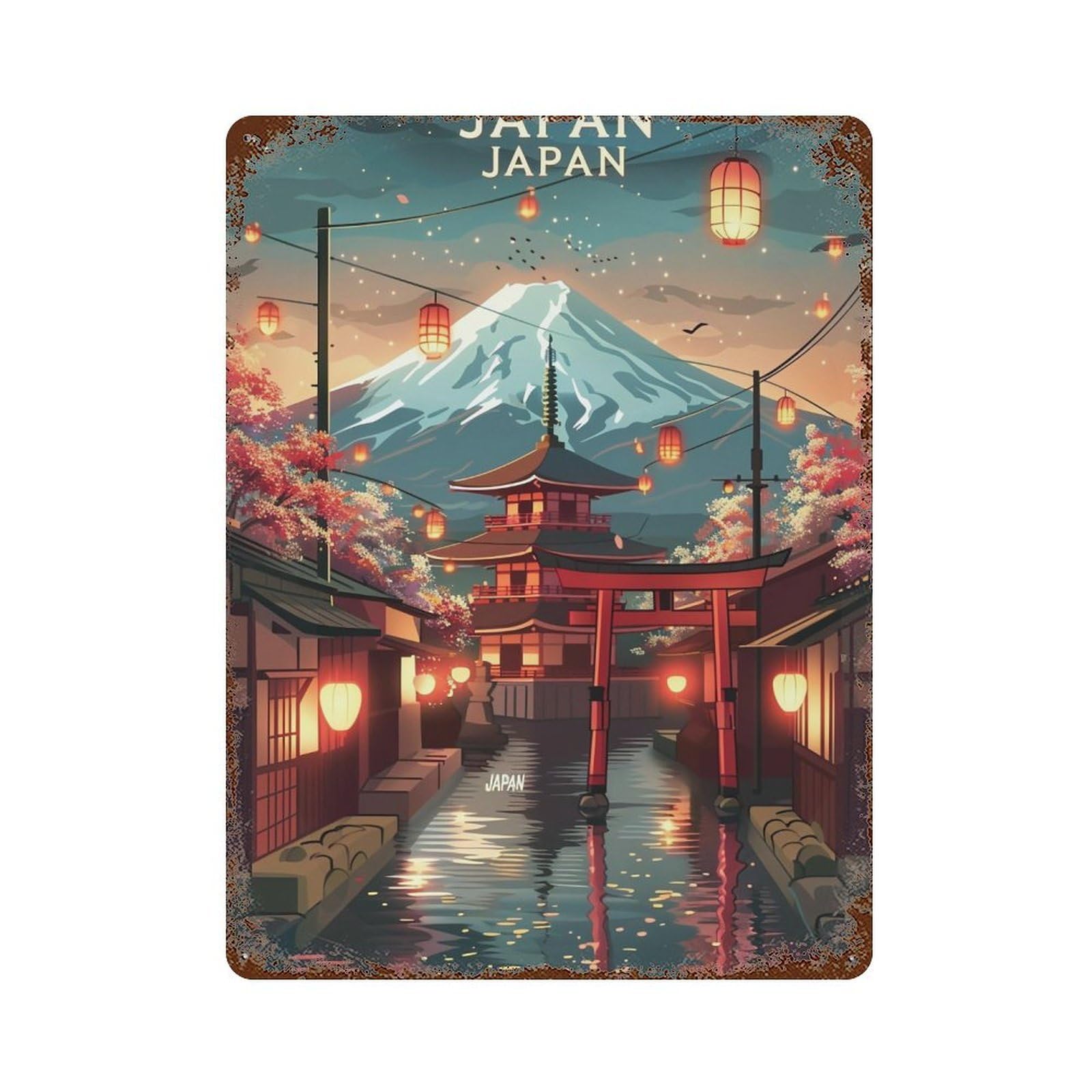 HDURYEYRYY Japan 01 Wall Retro Iron Vintage Art Metal Tin Sign Poster Modern Home Cofffee Club Art Bar Shop Decor Style 40x30cm