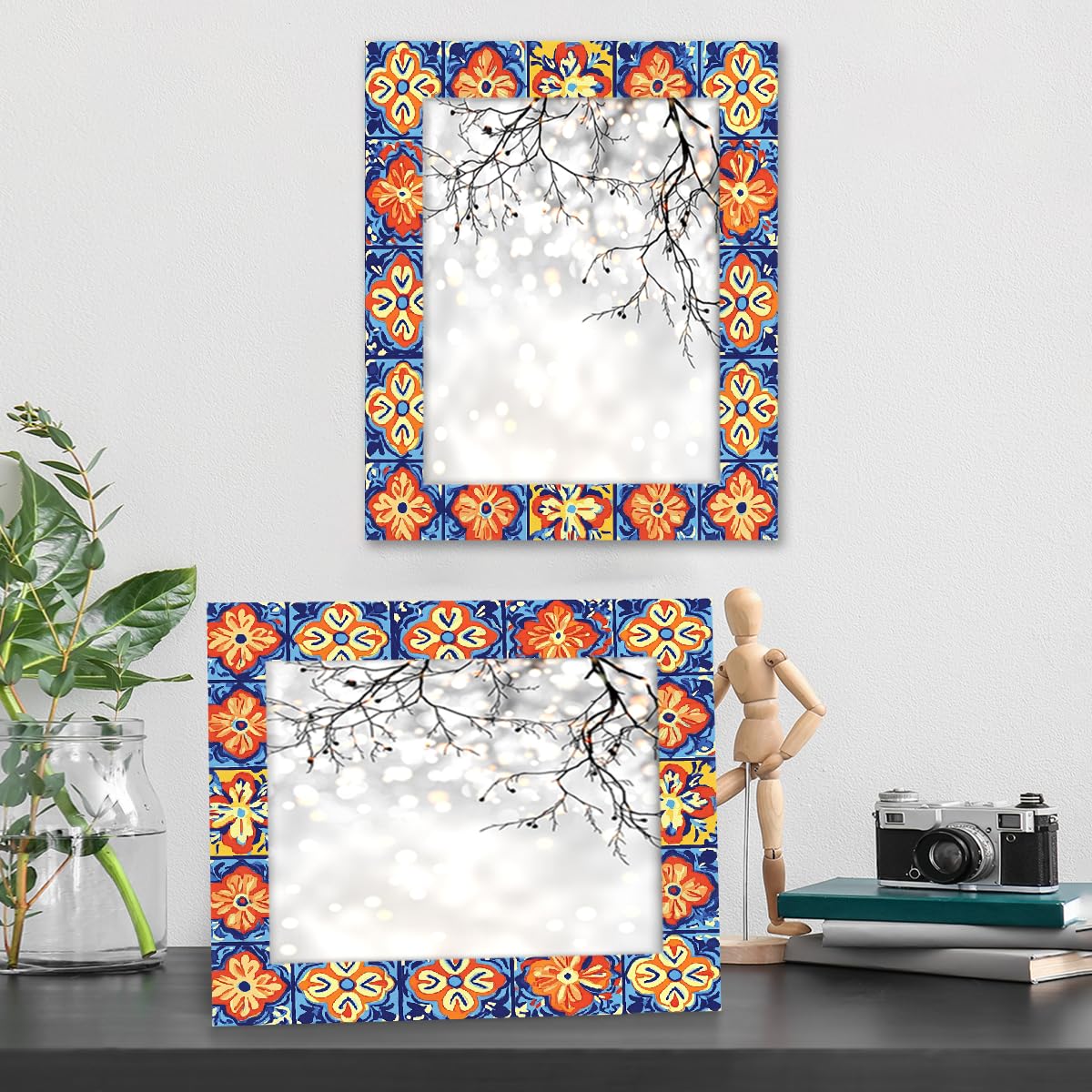 Amazon.com : OSAM SPACE Mexican Flowers Art 11x14 Inch Picture
