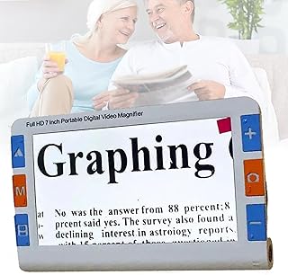 High strength hardness Rugged portable tools Portable Digital Magnifier,7 Inch Handheld Portable Digital Magnifier,Multifunction Electronic Reading Aid,26 Color Modes Electronic Magnifier for Reading