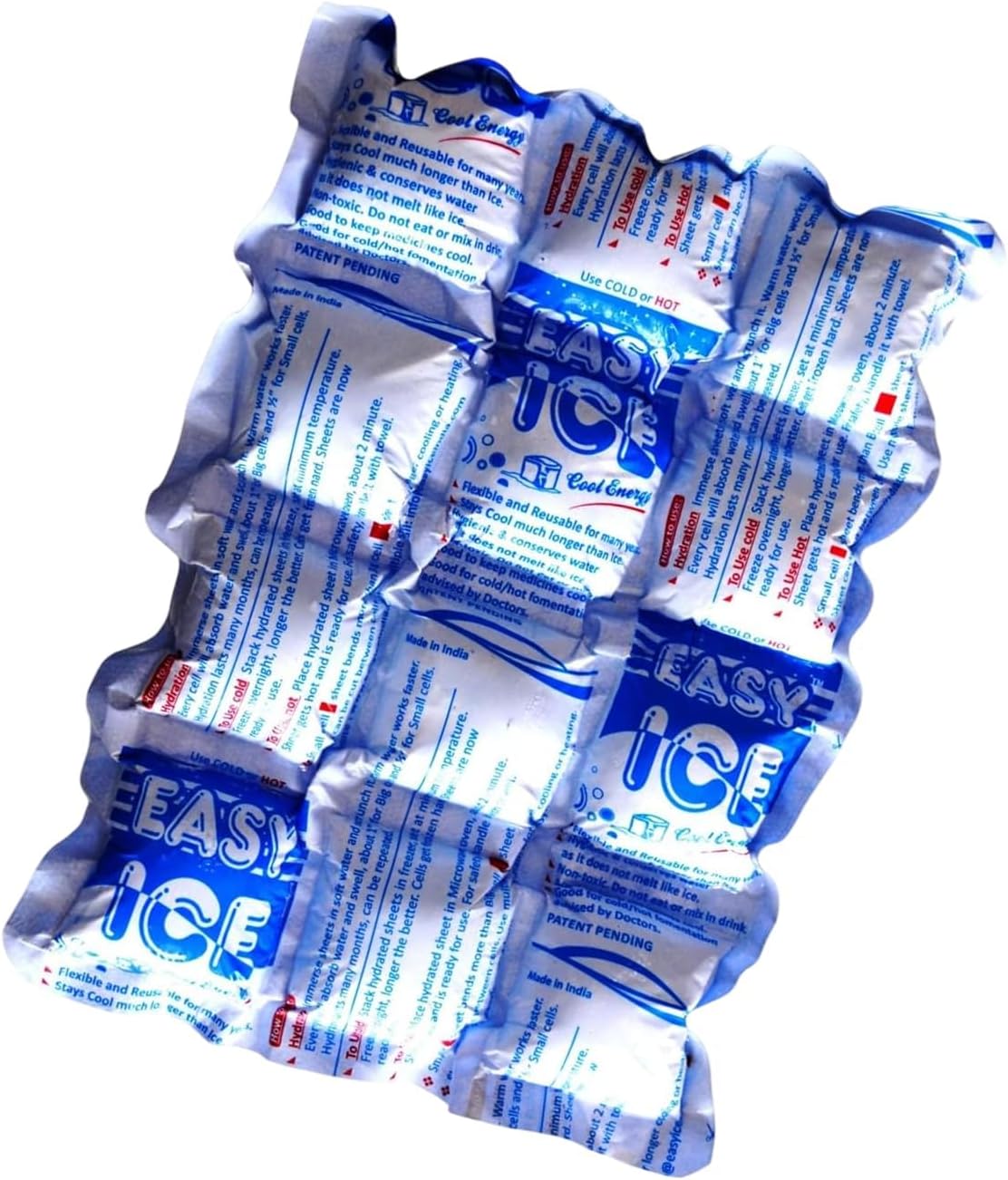 Pack for Box, Coolers and Cold/Hot Therapy (Pack of 5 Sheets) 12 cells in Each Sheet