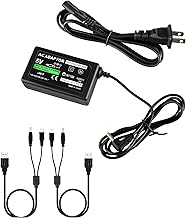 Sony PSP Charger Bundle - 1 Pack Charger and 2 Pack Charging Cable, Compatible with PSP-1001, 1000, Slim & Lite 2000, 3000