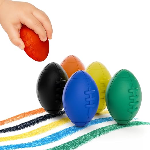 iCrayon Crayons de Cire Forme Ballon de Football iCrayon - Lot de 6