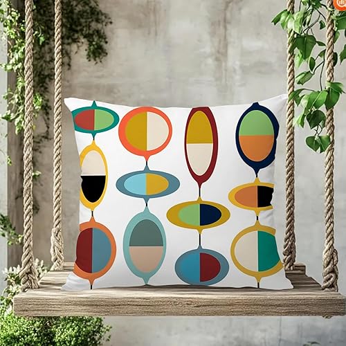 Miniatura 3 de Funda de cojín moderna de mediados de siglo, fundas de almohada abstractas modernas con temática decorativa para sofá, cama, sala de estar y