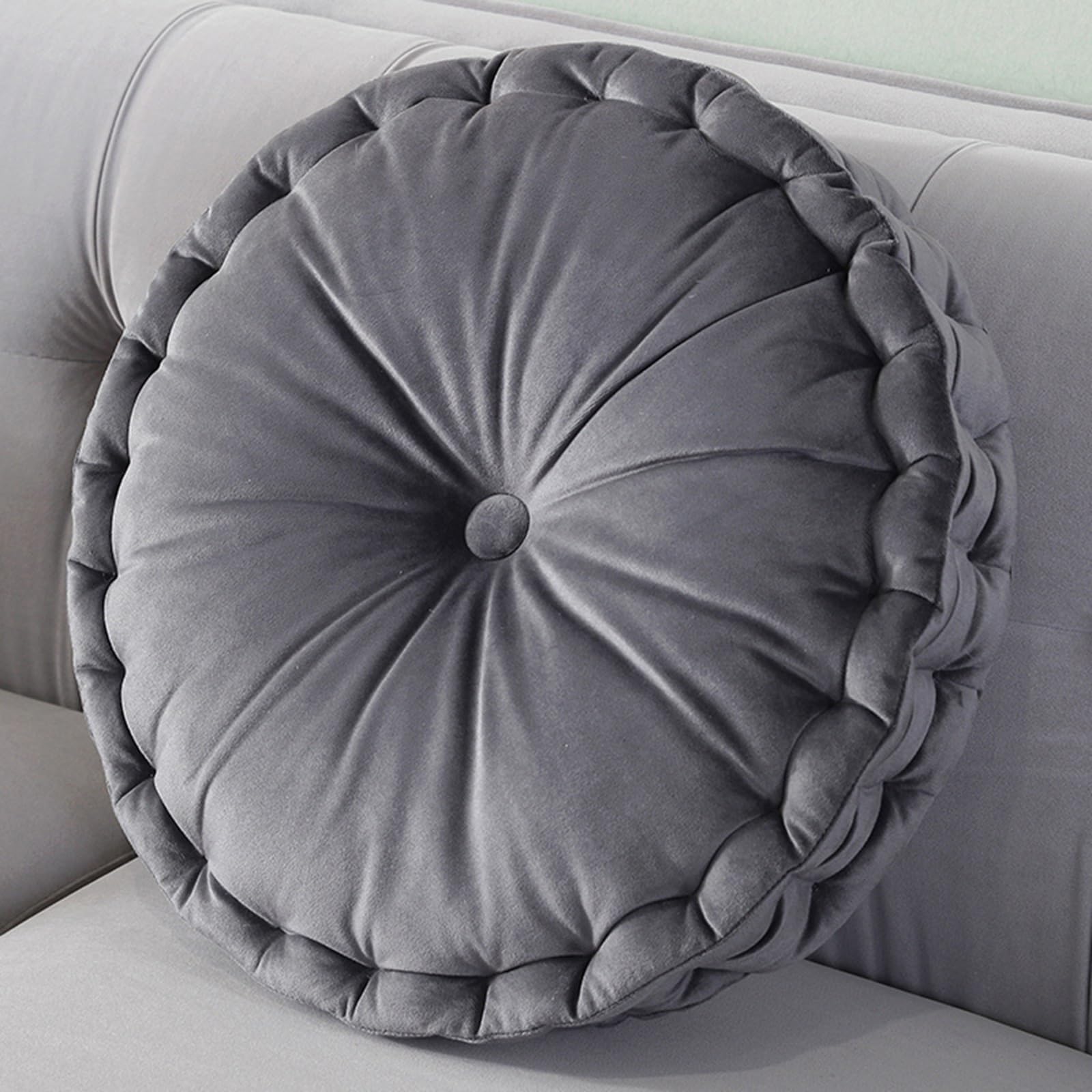 Coussin de chaise rond 38x38x10cm épais et confortable pour salon et jardin