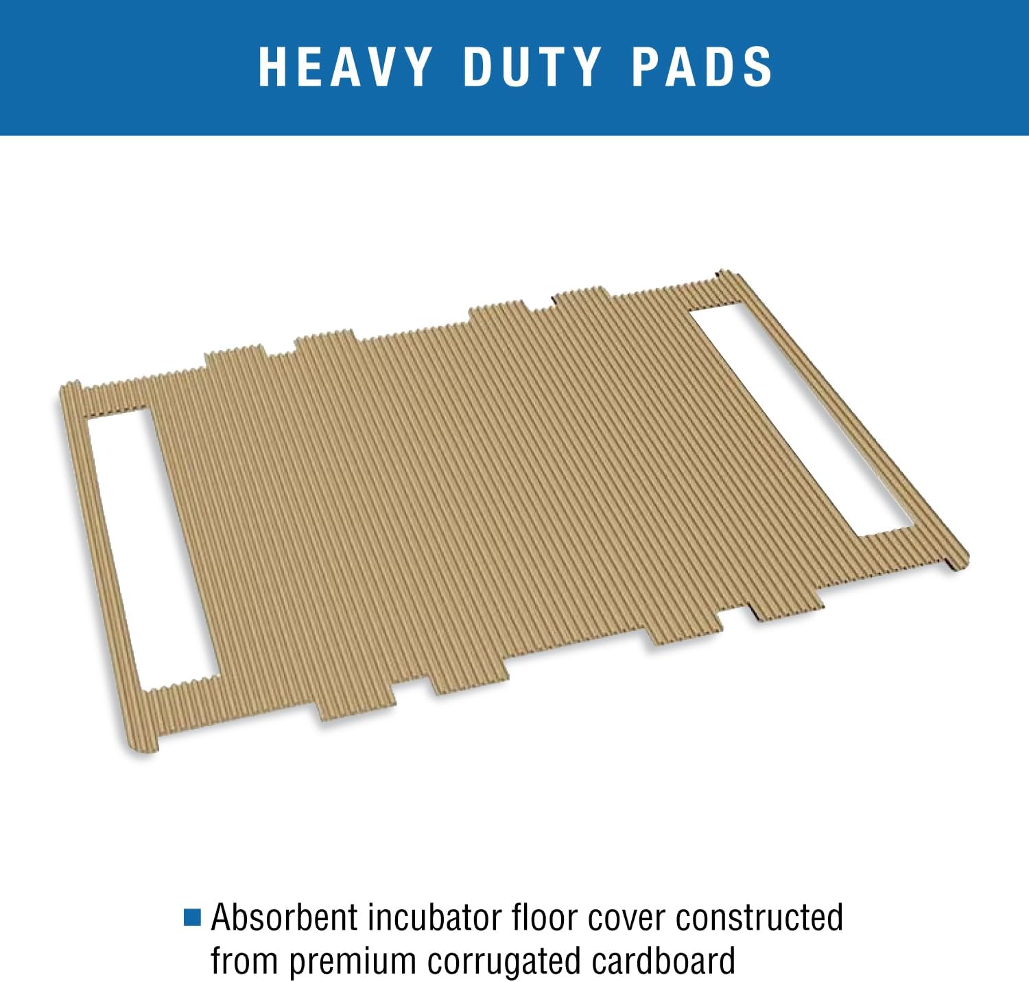 Brinsea Corrugated Cardboard Hatching Mat for Ovation 56 Egg Incubator, Textured Disposable Hatch Floor Covering to Improve Chick Surface Grip, Easier Cleaning, Pack of 6 Mats
