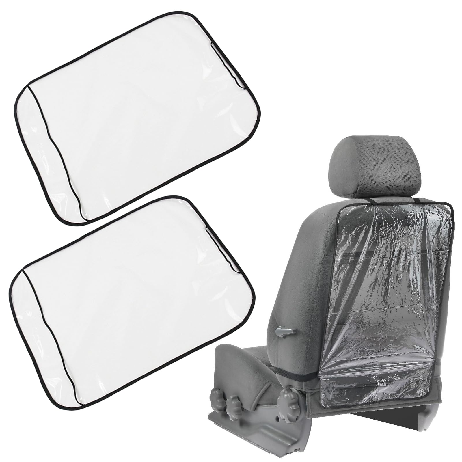 Protector Asiento Coche Silla Bebe,Protector Asiento Coche,rotectors Asientos Auto para Niños,Protege Asientos Coche,Funda de Asiento de Coche para Niños (1pc-Trasparenza)
