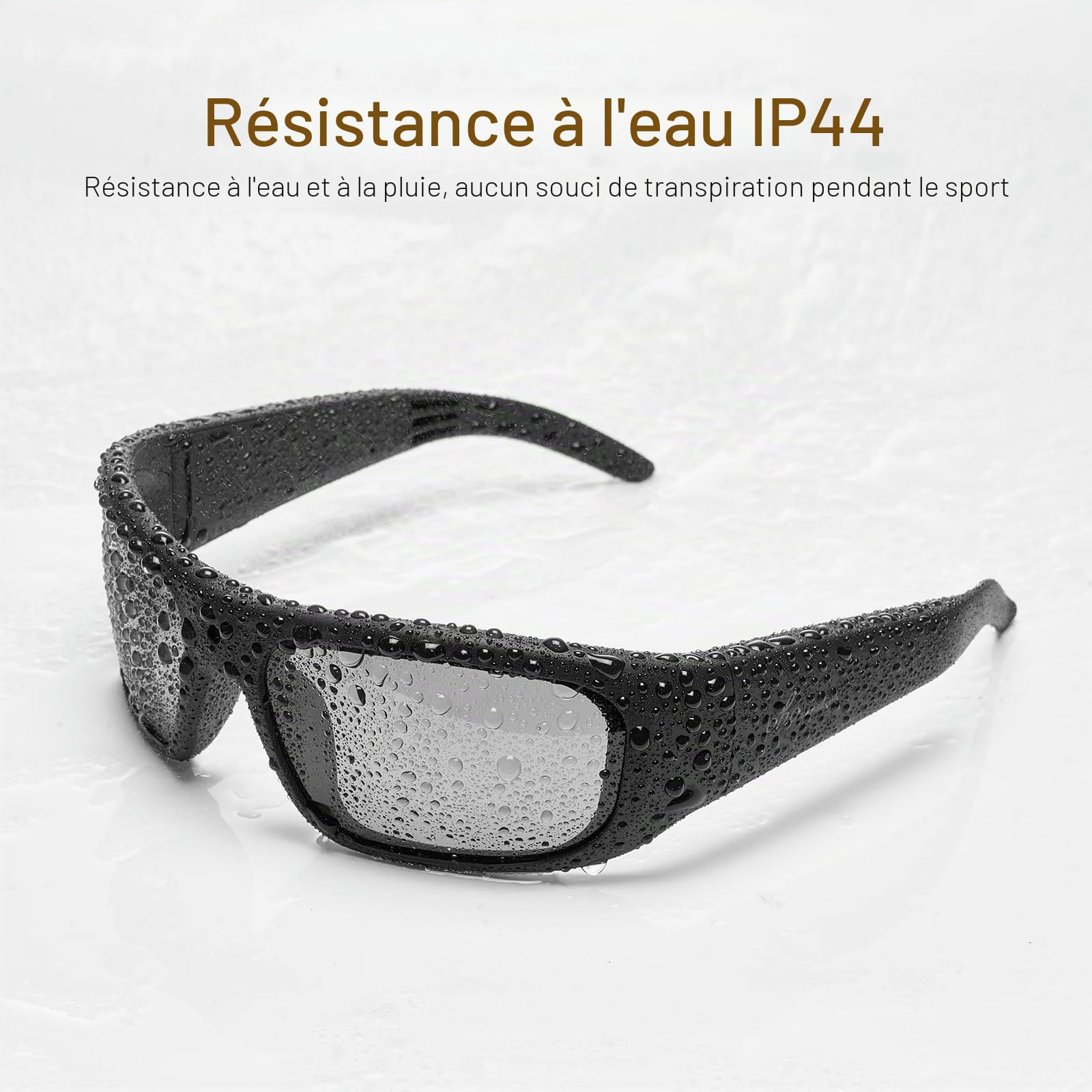OhO 128G Camera Glasses,Super Slim 1080P Smart Glasses with UV400 Sunglasses Lens for Outdoor Sport