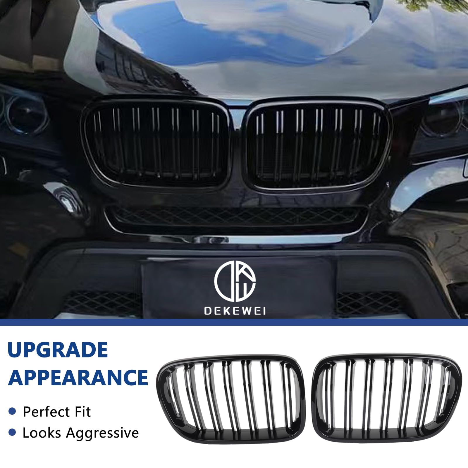Accessoires Calandre M Sport Pour BMW X3 X4 F25 F26 - Autocollants Grille Style