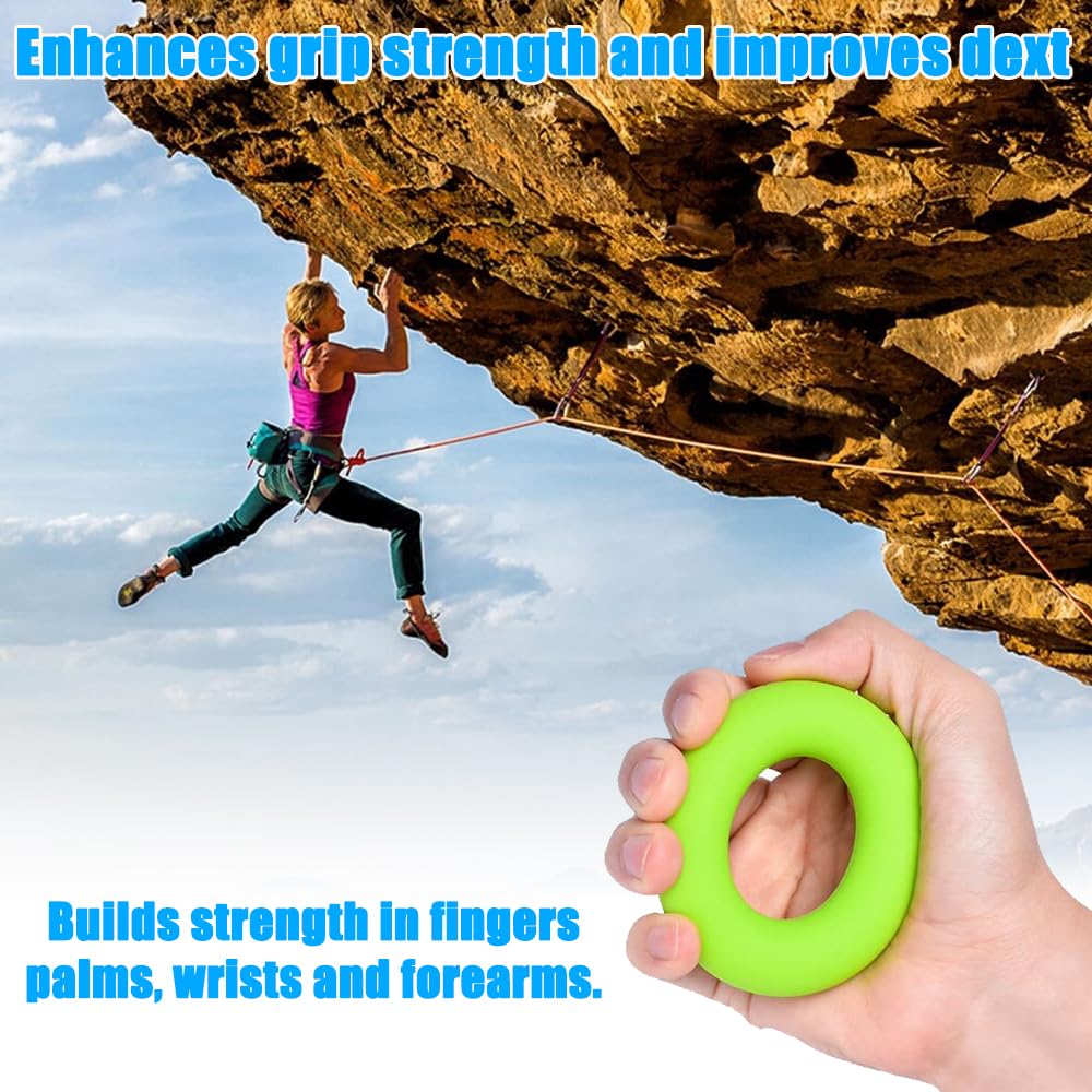 Fingertrainer Handtrainer Ball Set, 11 Stück Handtrainer Fingertrainer Ball Weich mit 3 Stärken für Hände Therapie, Arthrose Training, Griffstärkung,Lindert Stress,Angstlinderung