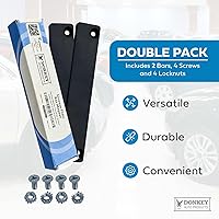 Vista 4 de Soporte magnético, cubierto de caucho, alta calidad, para placa de licencia (paquete con 2 unidades), mantenga asegurada su etiqueta de demostración