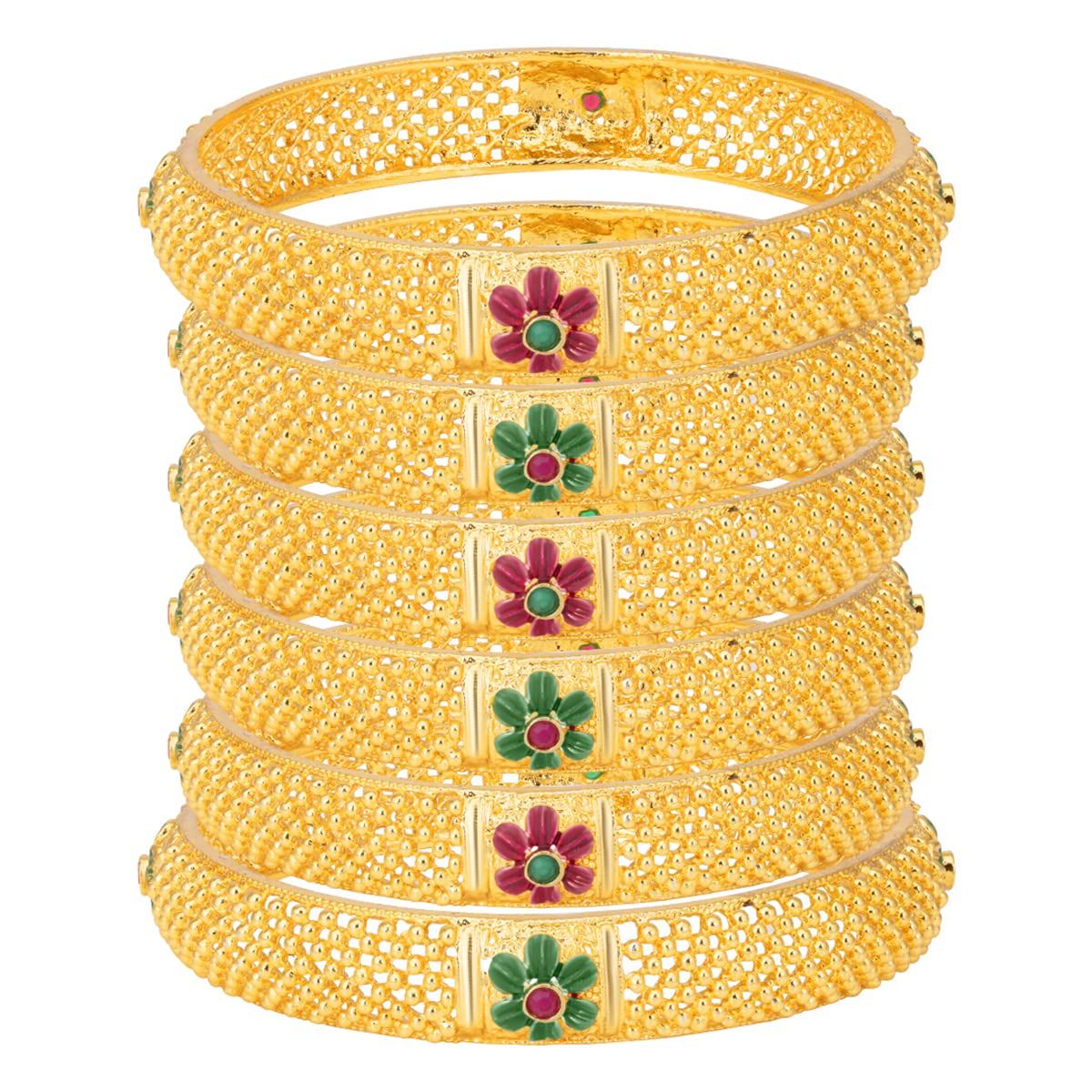 Sukkhi Divine Resplendent Gold Plated Bangle For Women (Set of 6) (B100557_2.6) (B09QX8YXSG) Amazon Price History, Amazon Price Tracker