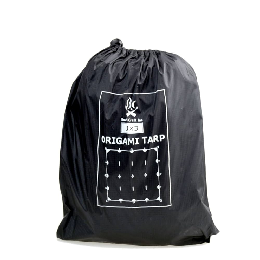 Amazon | ORIGAMI TARP オリガミタープ 3m×3m ブラックステッチ