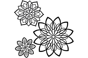 Zzbakress wall decor for entryway, Sleek Metal Flowers Wall Decor for a...