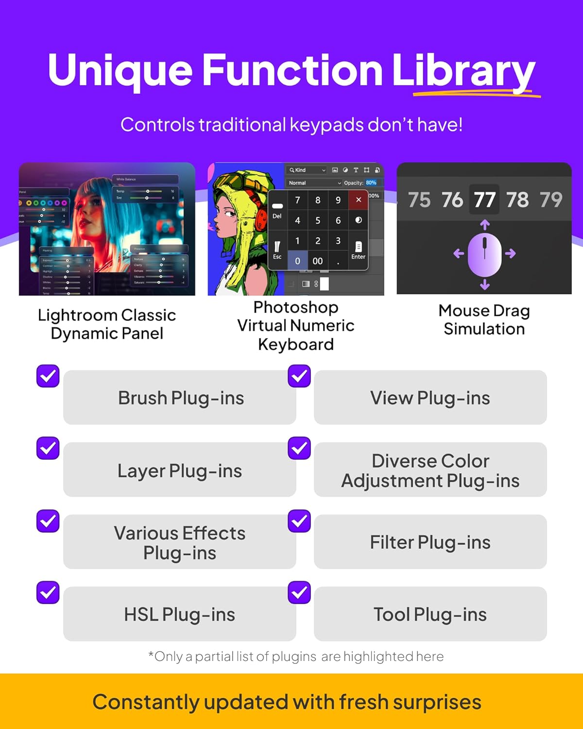 TourBox Lite - Editing Keyboard Compact, Artists Go-to Drawing Macro Keypad, Works with Photoshop, CSP & More, Creative Controller with Custom Software, Streamline All Workflows - Wired Only