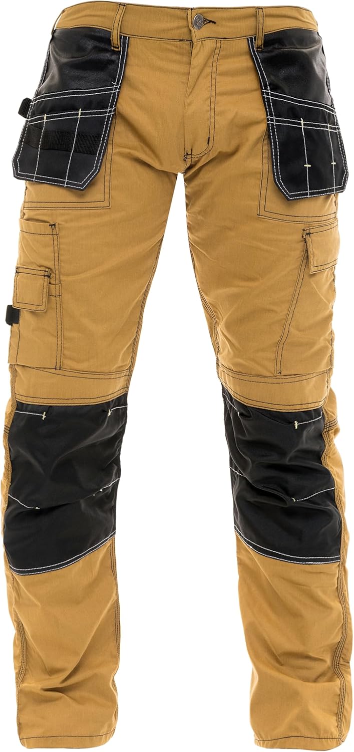 Cargo Construction Pants for Men - Tactical Wear Safety Pants with Knee Pads and Tool Pockets for Work and Outdoor Use - Image 2