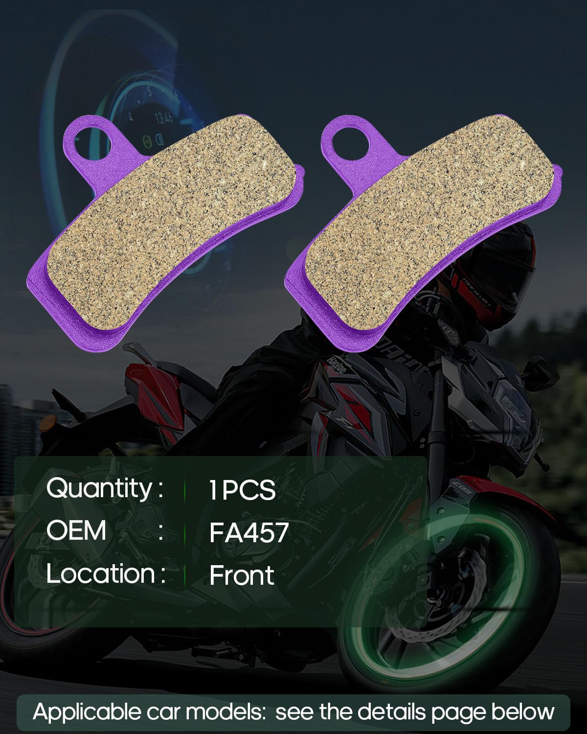 Plaquettes De Frein Avant/arrière Pour Harley Davidson Softail, Dyna - Cyleto