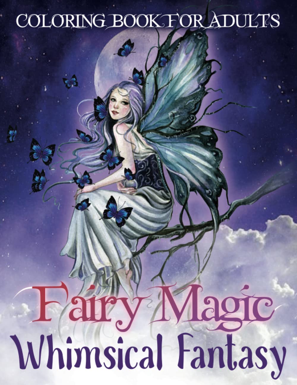 Fairy Magic Whimsical Fantasy Coloring Book For Adults Include 50 | Desertcart QATAR