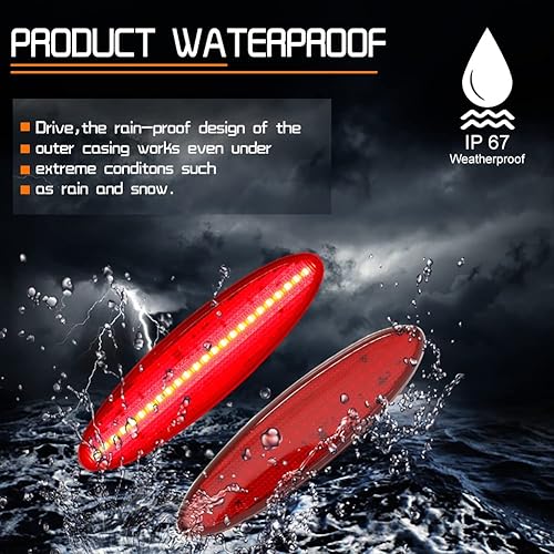 Miniatura 4 de Tonsya Para guardabarros laterales 1997 1998 1999 2000 2001 2002 2003 2004 Chevy Corvette C5 parachoques trasero, luces de marcador de guardabarros