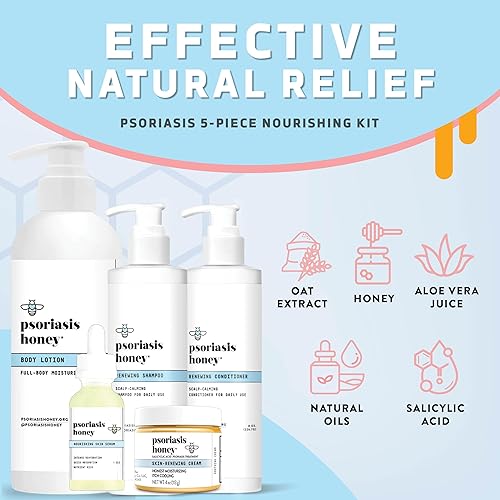 Miniatura 2 de Kit de alivio definitivo, tratamiento diario para el cuero cabelludo y la piel, ayuda a los síntomas de eccema, caspa y más, crema renovadora de la