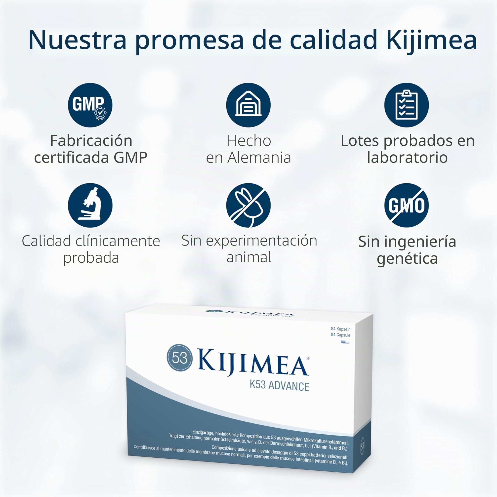 Kijimea k53 advance - suplemento de probióticos - 84 cápsulas