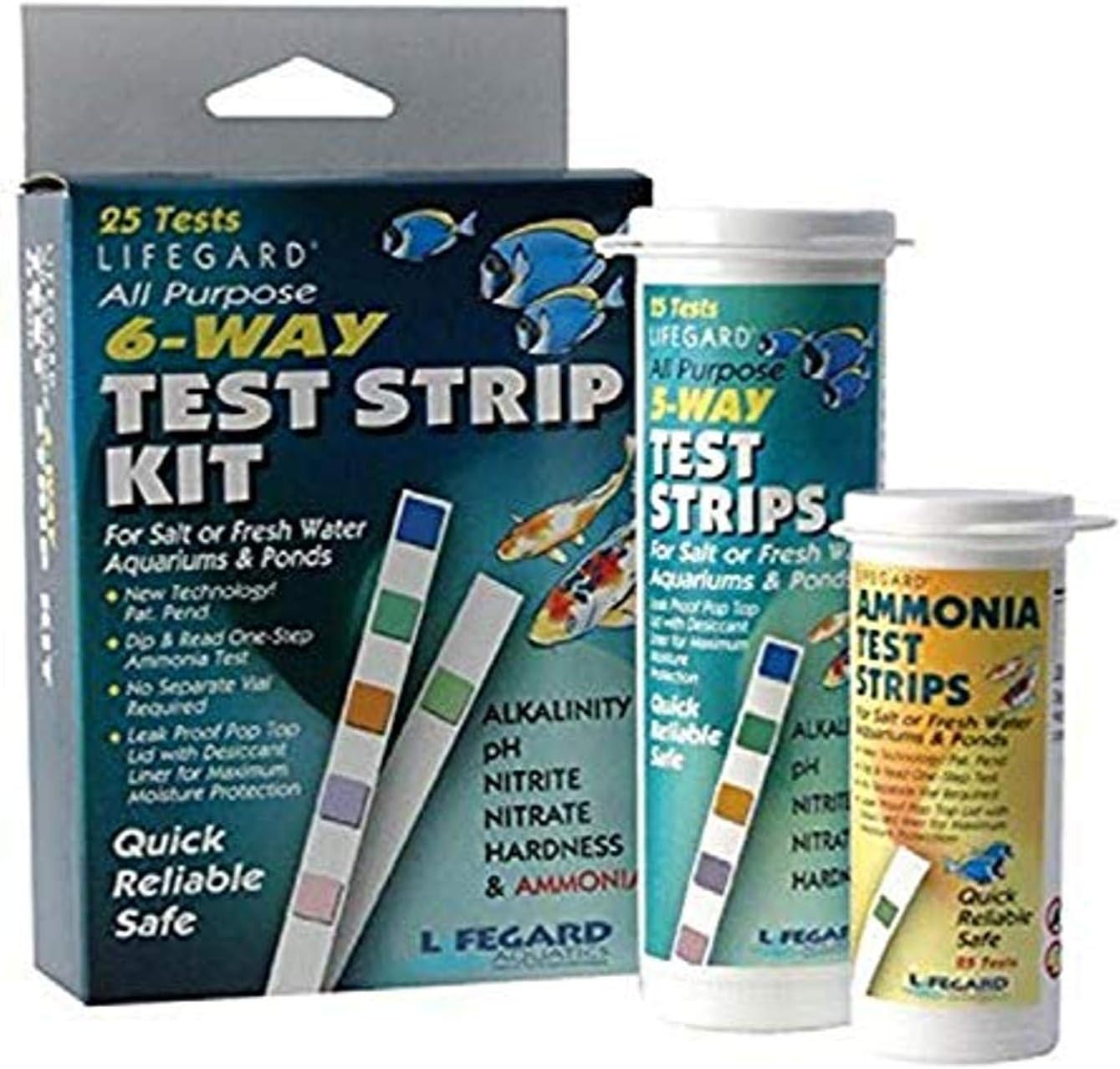 Lifegard Test Strips Aquatics 6 Way All Purpose Test Kit