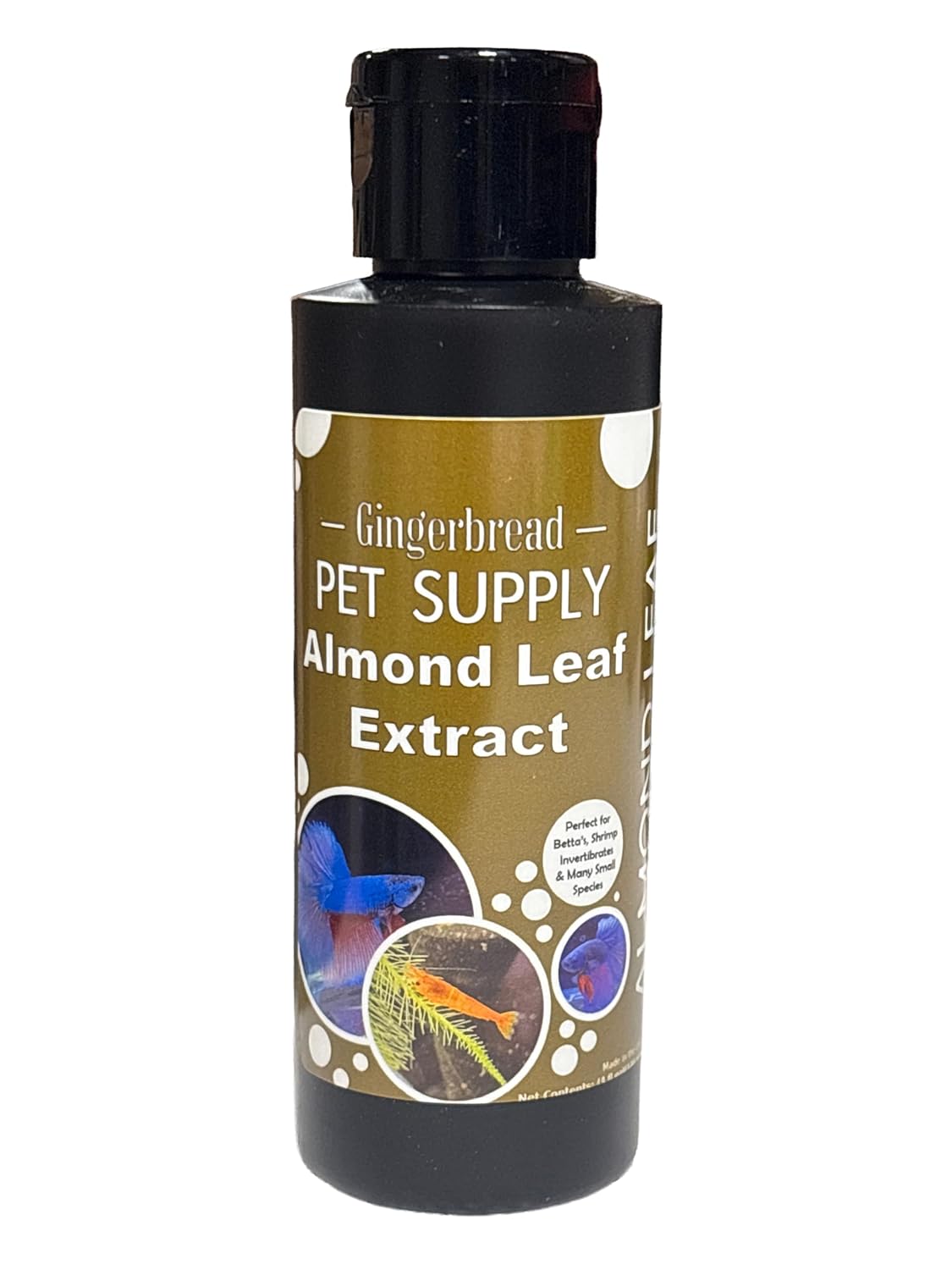 Betta Almond Leaf Extract Liquid – Natural Indian Catappa for Blackwater Aquariums & Freshwater Fish