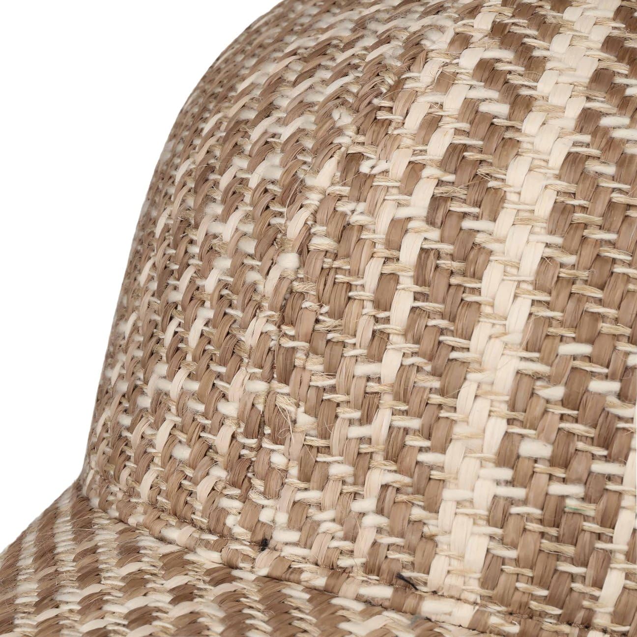 Borsalino Derano czapka bejsbolówka, czapka ze słomką, letnia czapka przeciwsłoneczna, dla kobiet i mężczyzn – Made in Italy z daszkiem, podszewką, zapięciem na rzepy