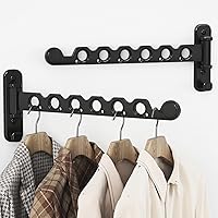 Vista 1 de Perchero plegable para colgar ropa de pared, gancho plegable para interiores, para lavandería, dormitorio, estantes plegables perfectos