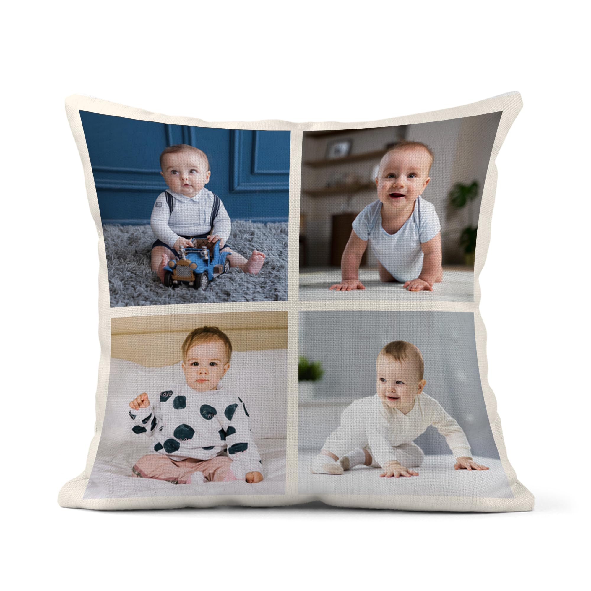 Print Maniacs Customised Christmas Picture Gifts for Dad, Customised Cushion with Picture, Customised Pillow Adults, Custom Picture Pillow, Customised Birthday Gifts for Dad