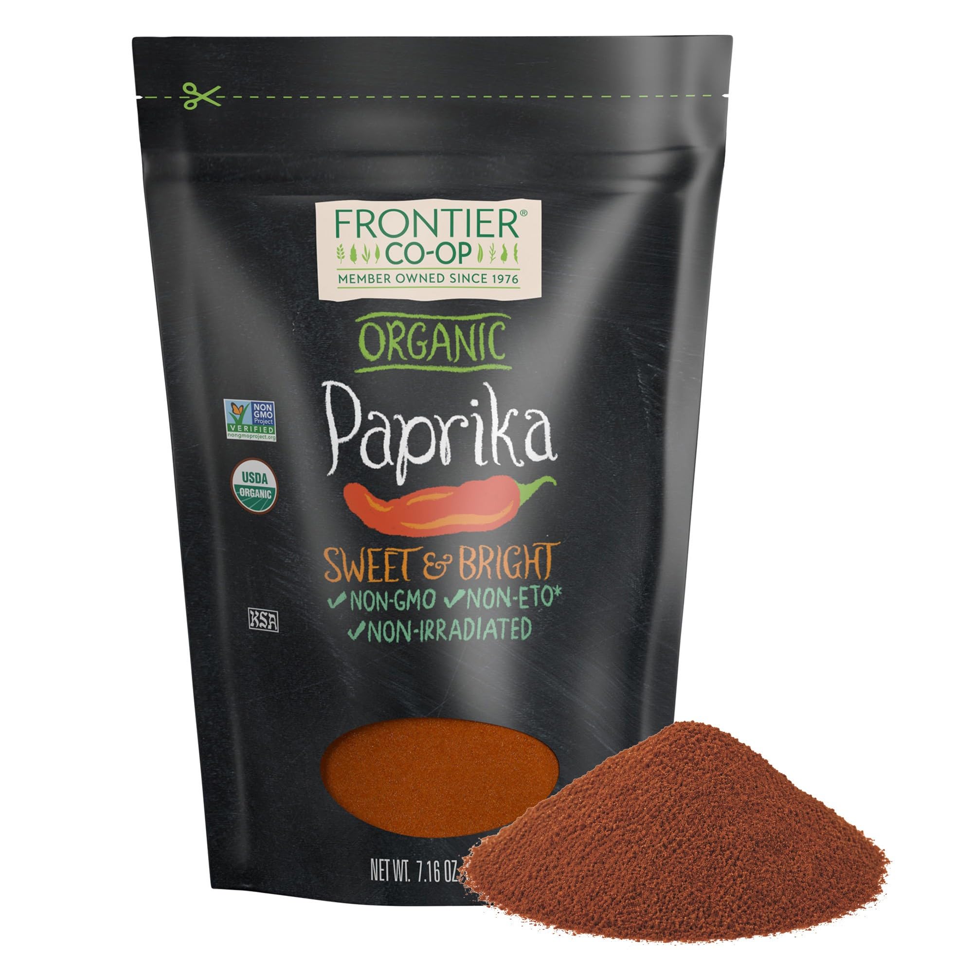 Amazon.com : Frontier Co-op Organic Ground Paprika 7.16 oz Stand