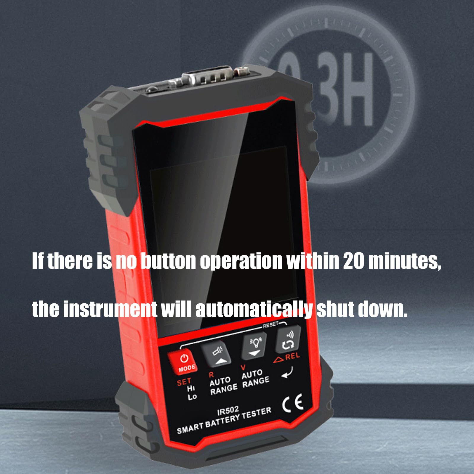 Monitor di salute della batteria per batterie al litio acido Tensioni precise Misurazione della resistenza interna Design ergonomico Tester batteria per professionale