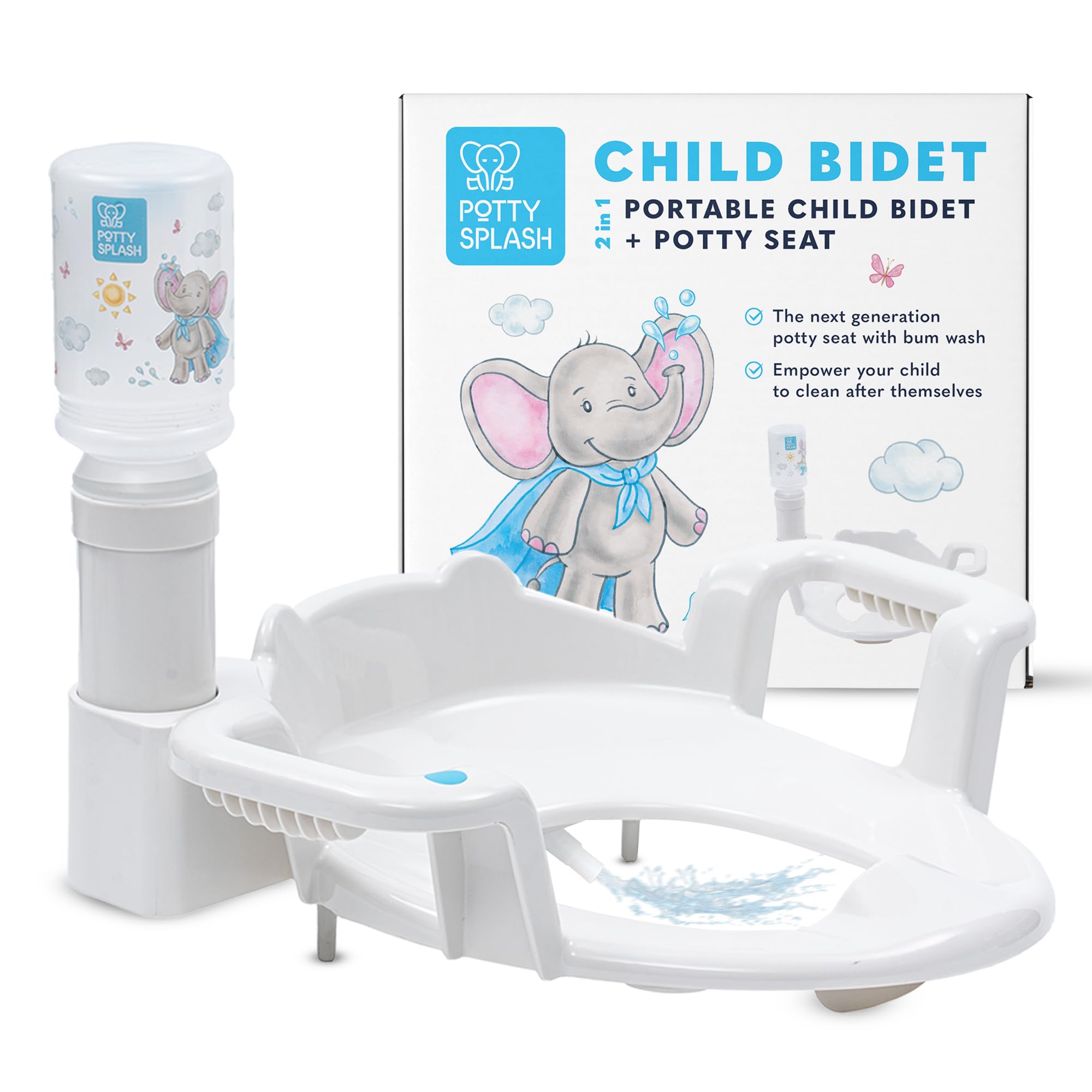 Siège de toilette 2 en 1 enfant auto-nettoyant et facile à installer