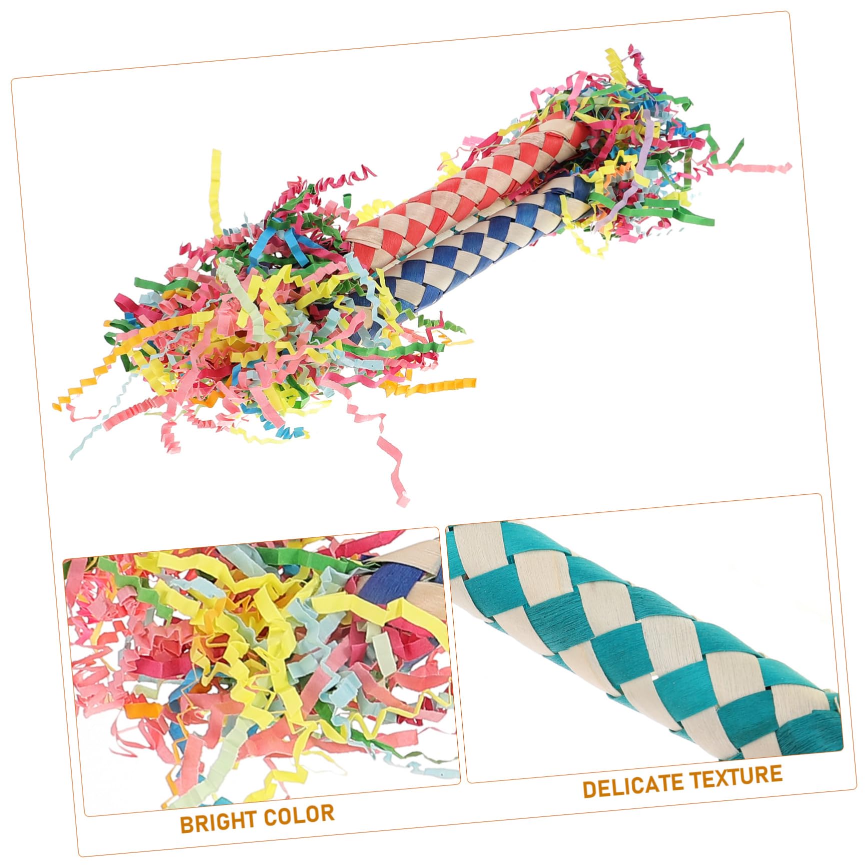 Beavorty 3pièces Jouets à Mâcher pour Oiseaux Accessoires De Décoration pour Perruches Et Perroquets Jouets pour Mastication