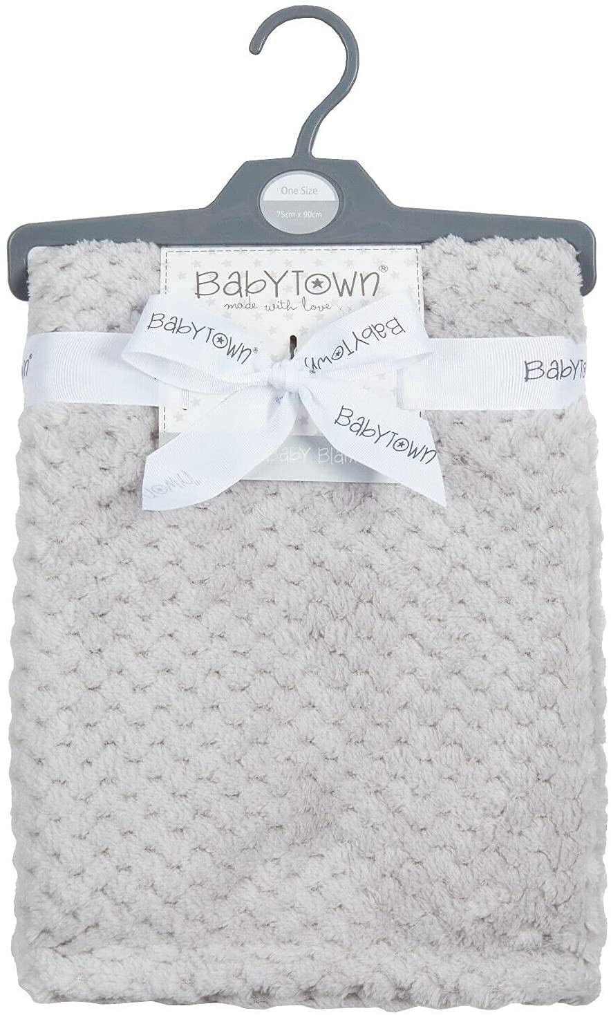 Stc Stores Waffle - Grey Baby Cot / Pram / Crib / Swaddle Blankets - 100% Cotton Cellular Or Soft Fleece And Waffle (Waffle - Grey) 90Cm