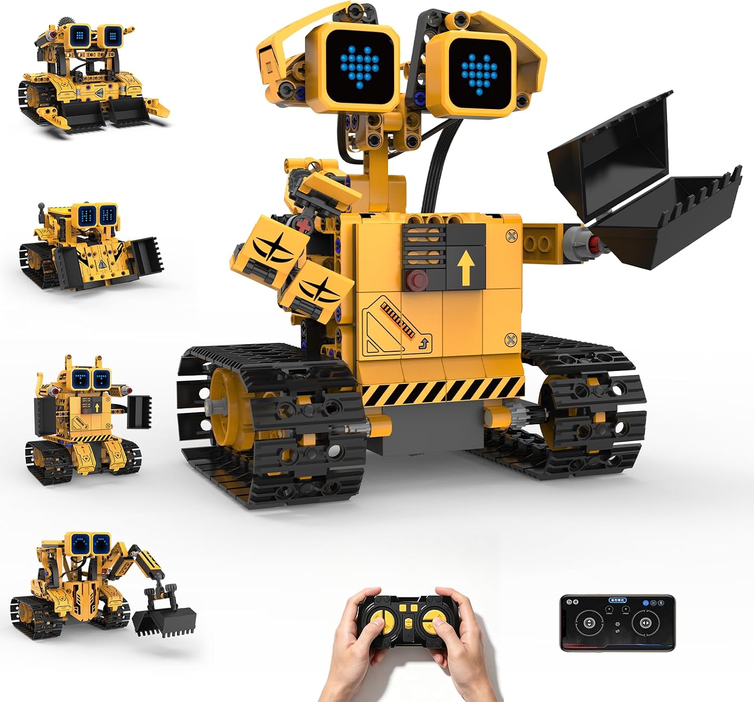 Remote Control Robot Building Kit STEM Gift for Boys Ages 8-14