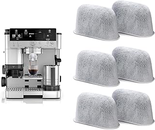 6 Stück Aktivkohle Wasserfilter Filter für Kaffeemaschine, Wasserfilter Kartuschen für Luxe Cafe, Ersatz Wasserfilter Kaffeezubehör, Wasserfiltereinsätze für ES601, 701