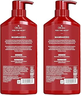 Old Spice Men's 2-in-1 Shampoo and Conditioner, MambaKing, Twin Pack, 43.8 Fl Oz