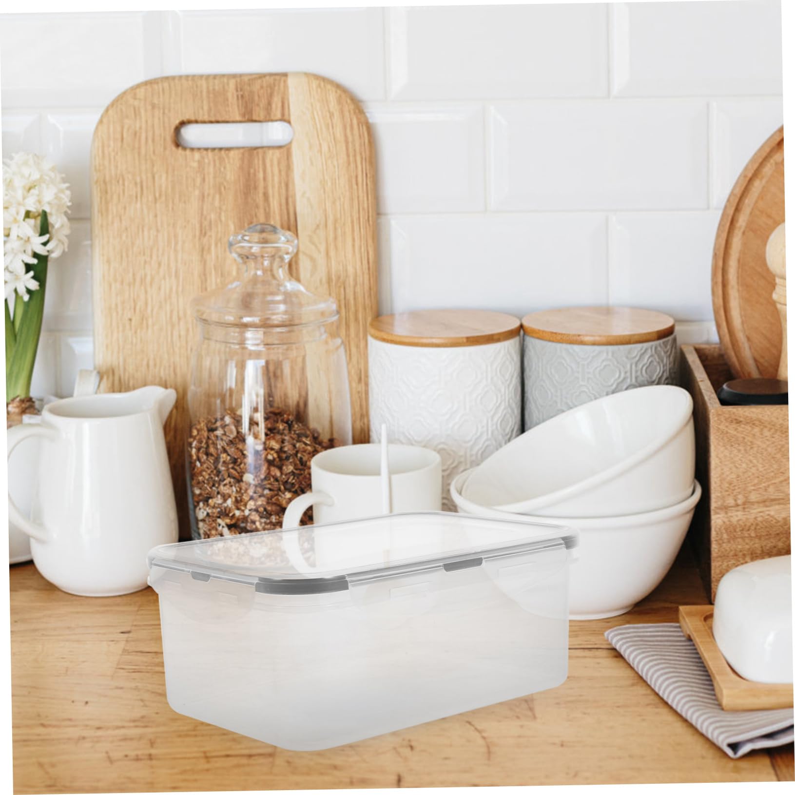 PRETYZOOM 15piezas Contenedores De Almacenamiento Para Frigorífico De Cajas Apilables Con Tapa Para Frutas Verduras y Alimentos Material Seguro y Para Refrigeradores y Congeladores