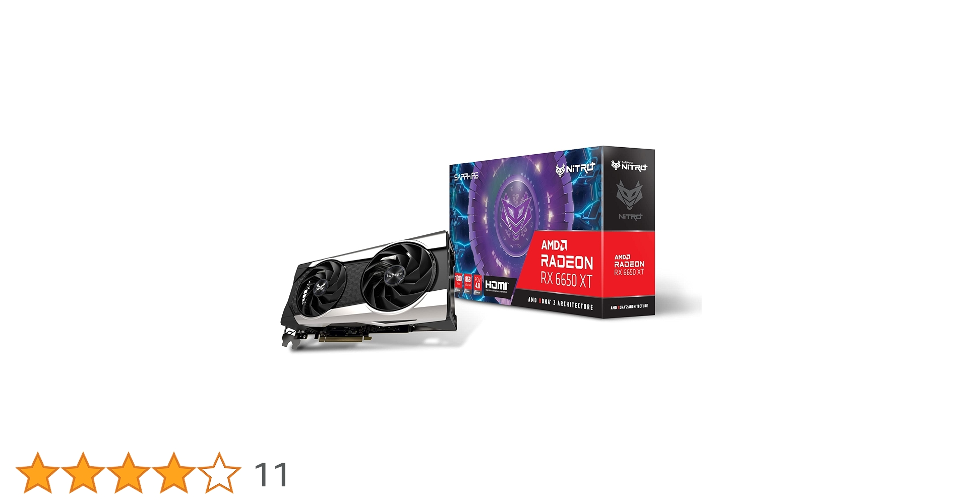 グラフィックボード・グラボ・ビデオカード GPU NiTRC+ SAPPhIRE Amazon | Sapphire NITRO+ Radeon RX 6650 XT GAMING OC