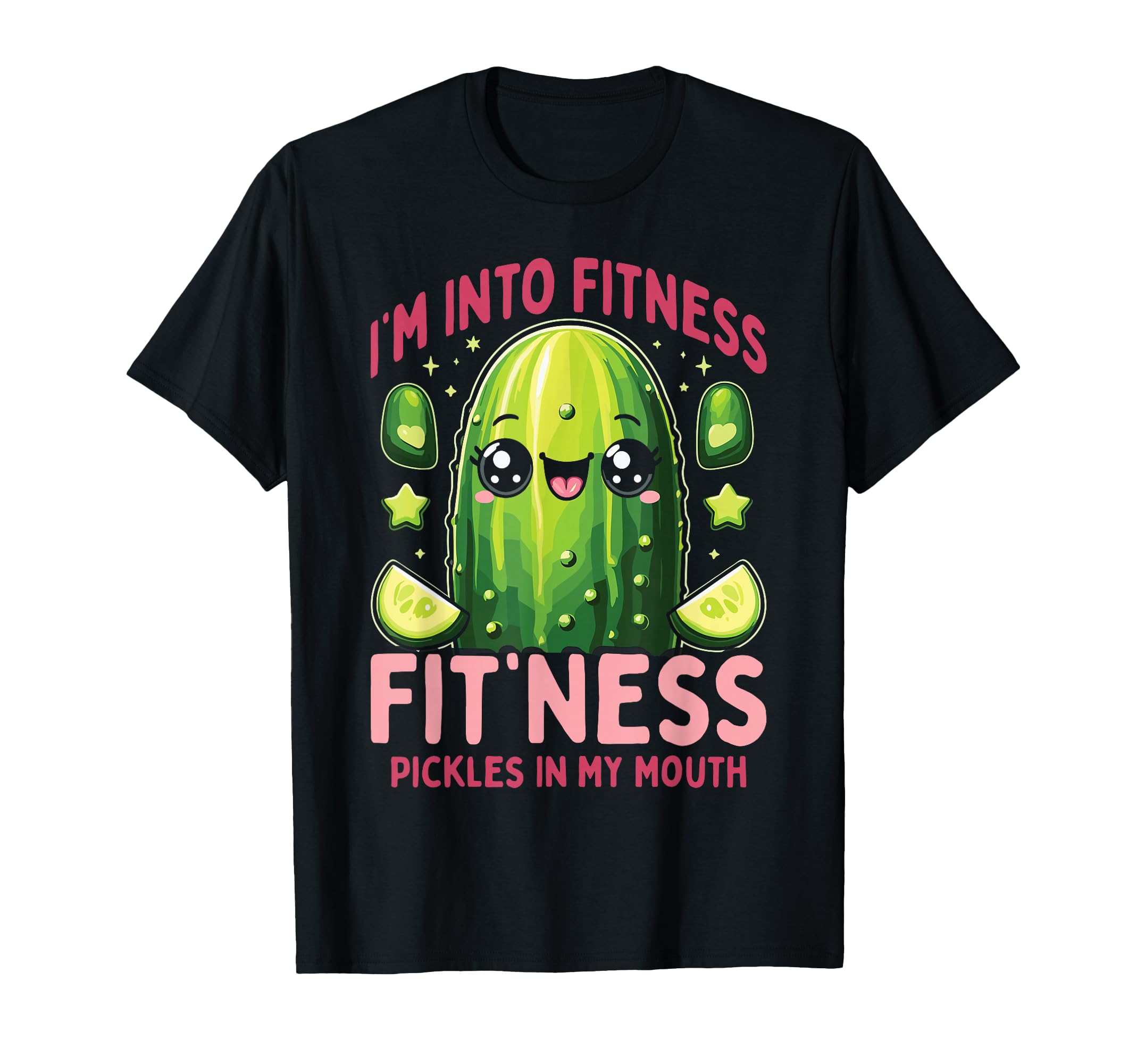 Fit'ness Pickles In My Mouth Canned Pickle T-Shirt