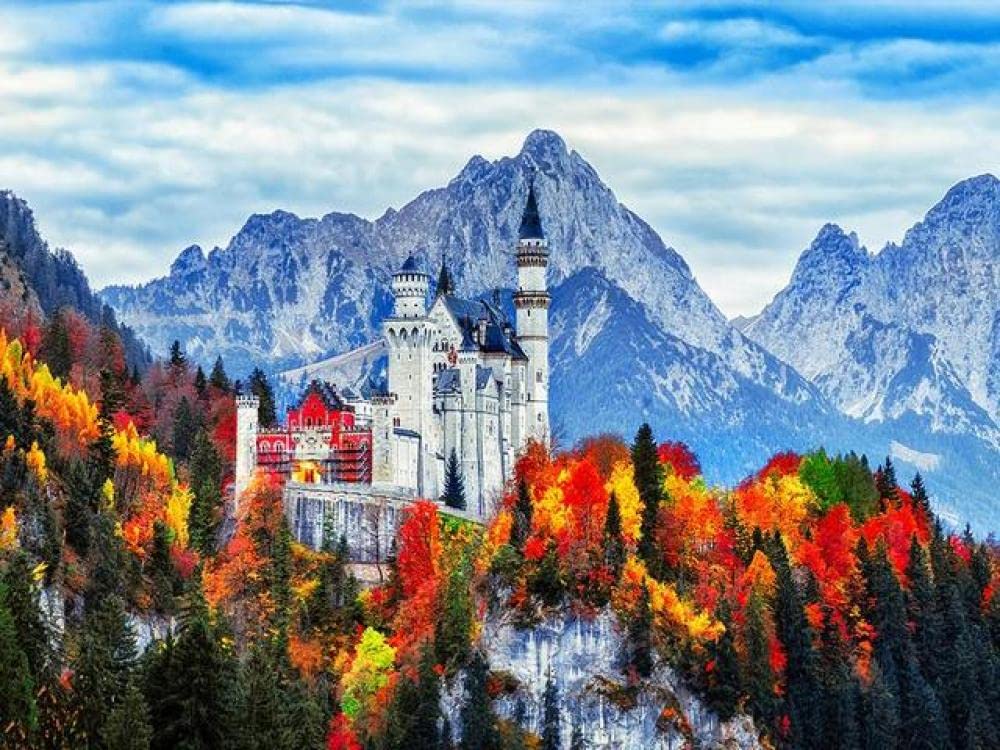 YJPZZG Divertido Rompecabezas de 5000 Piezas Castillo Puzzle de 5000 Piezas para Adultos y niños a Partir de 8 años Colección Challenge, Impossible Rompecabezas Jigsaw Puzzle