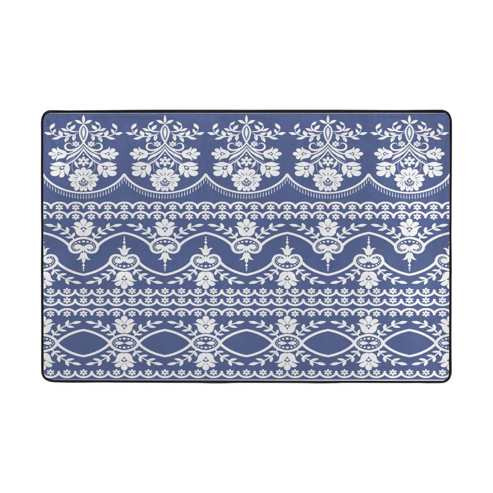 Grand tapis de sol antidérapant pour chambre et décoration baroque chaleureuse