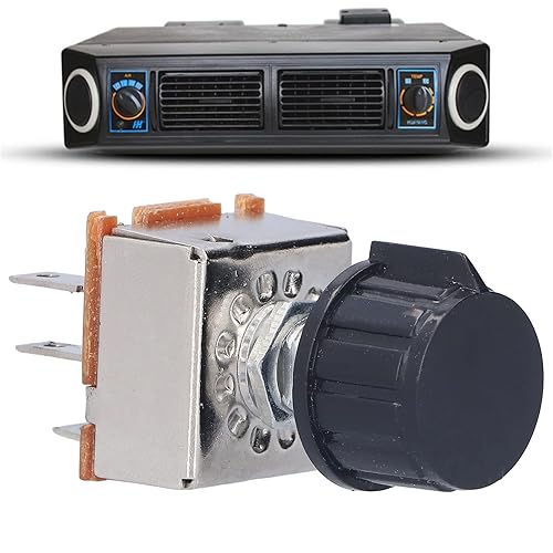 Miniatura 4 de Interruptor de control del calentador Aire acondicionado de CA rotativo Interruptor de ventilador de 4 velocidades M2 106 Interruptores de soplador