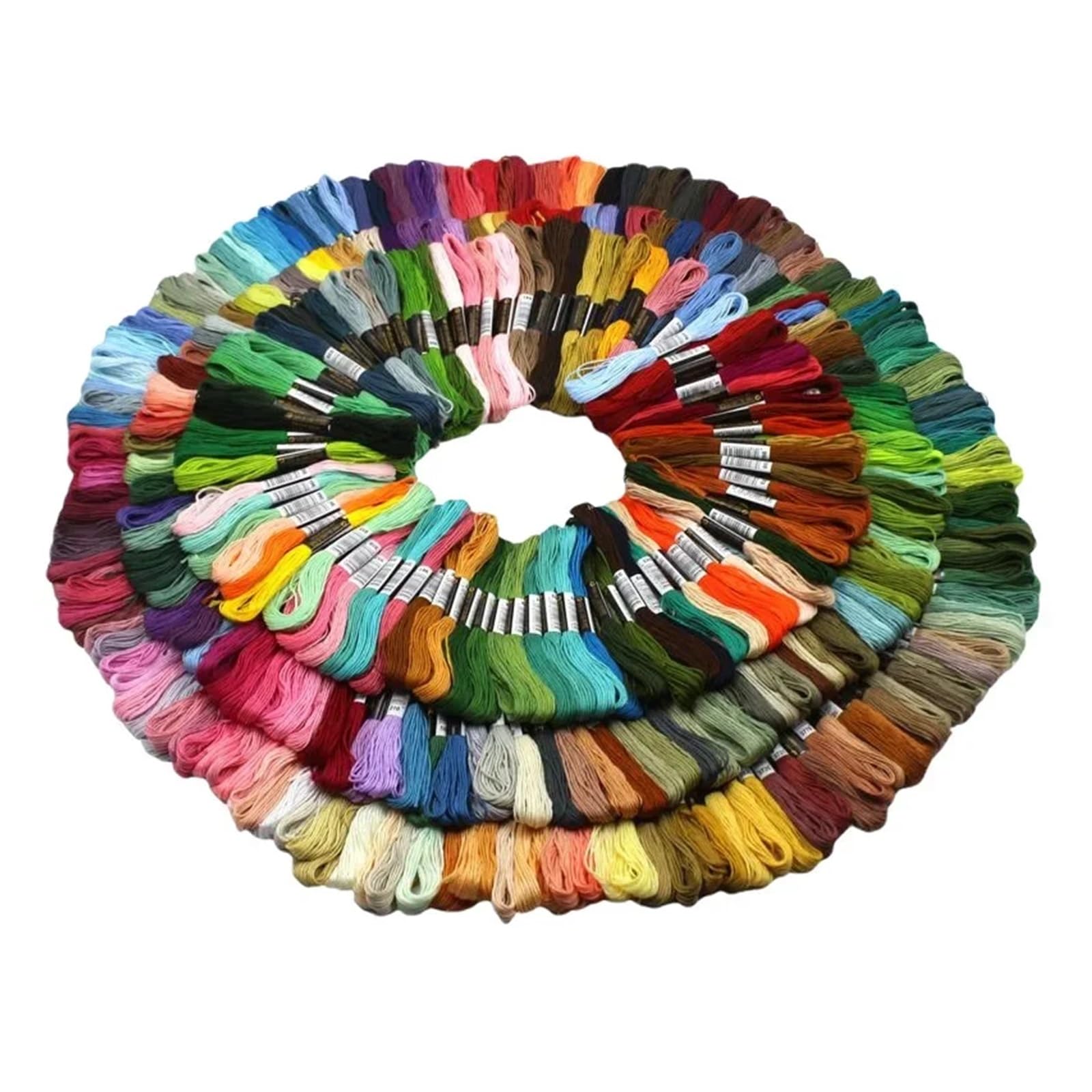 Stickgarn 50/100/150/447 Farben Kreuzstichgarn – farbechtes Sticktwist for DIY-Nähen, Handarbeiten, Kunsthandwerk Baumwollgarn(100colors)