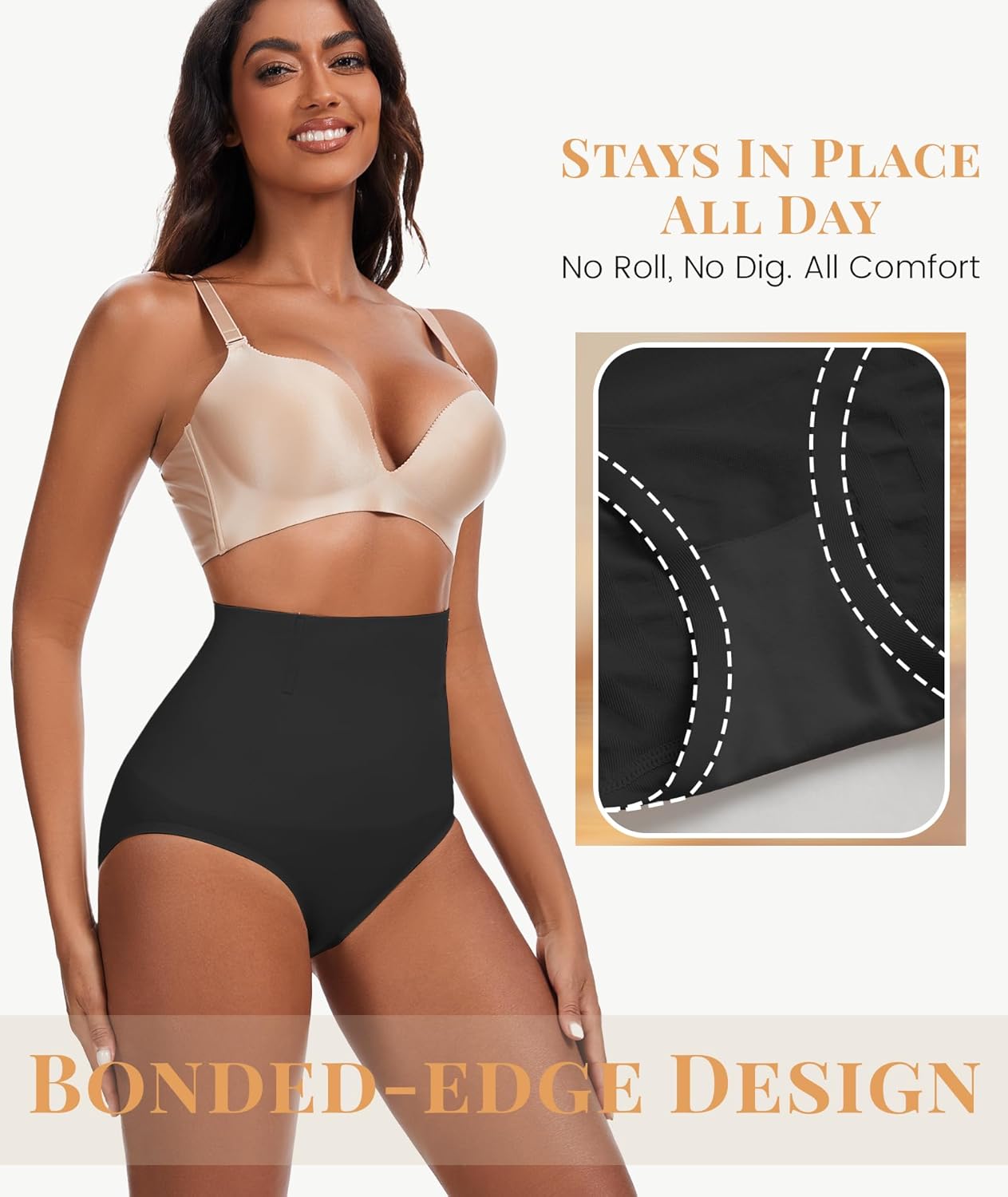 Tummy Control Shapewear Underwear for Women, High Waist Briefs Seamless Shorts, Compression Body Shaper Panties - Image 2