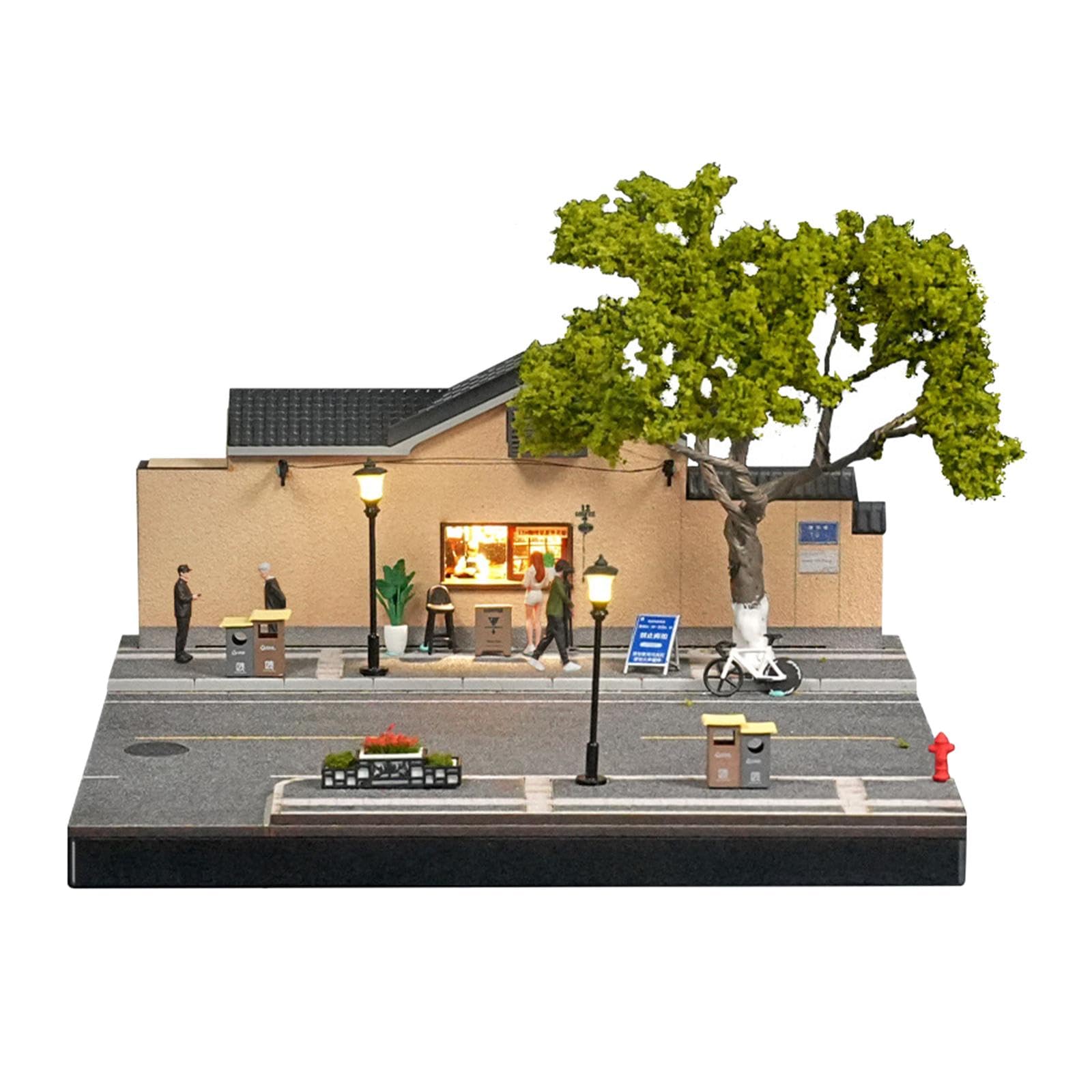 Vitrine für Modellautos Im Maßstab 1:64, Stadtkulissen Organizer, Diorama Display, Dekorationsobjekte, Aufbewahrungsbox für Modellautos